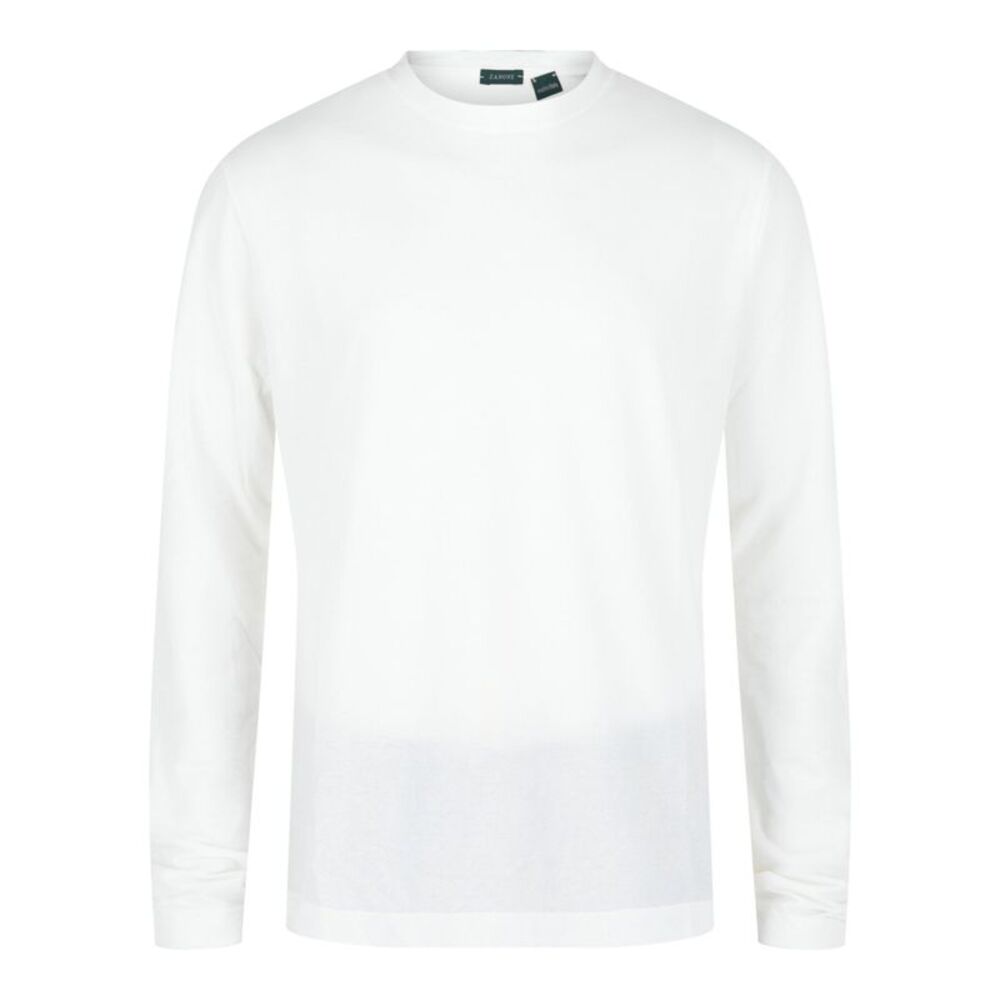 Slowear Zanone Slim Fit Long-Sleeve T-Shirt White Mens